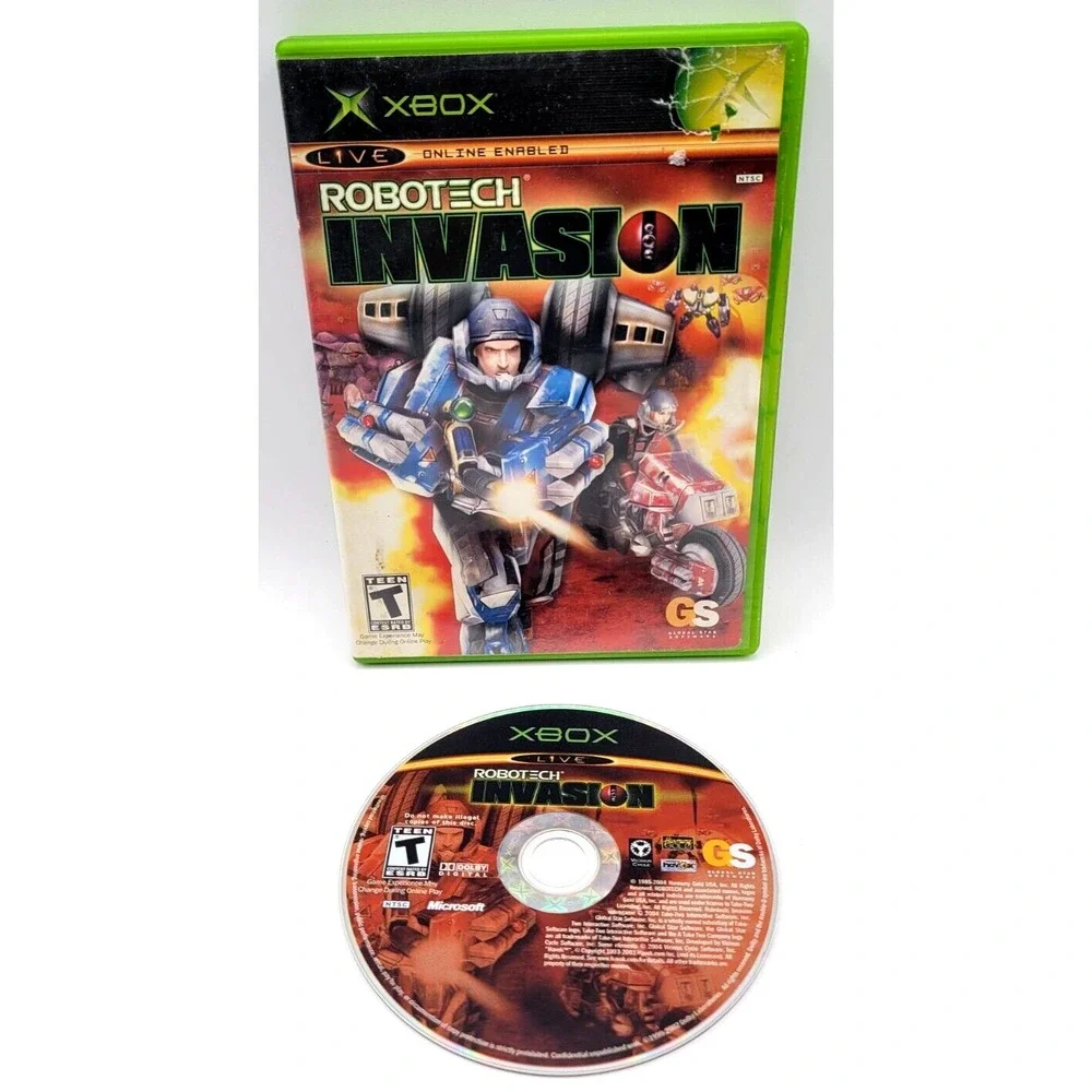 ROBOTECH‎ INVASION XBOX GAME GAME & CASE